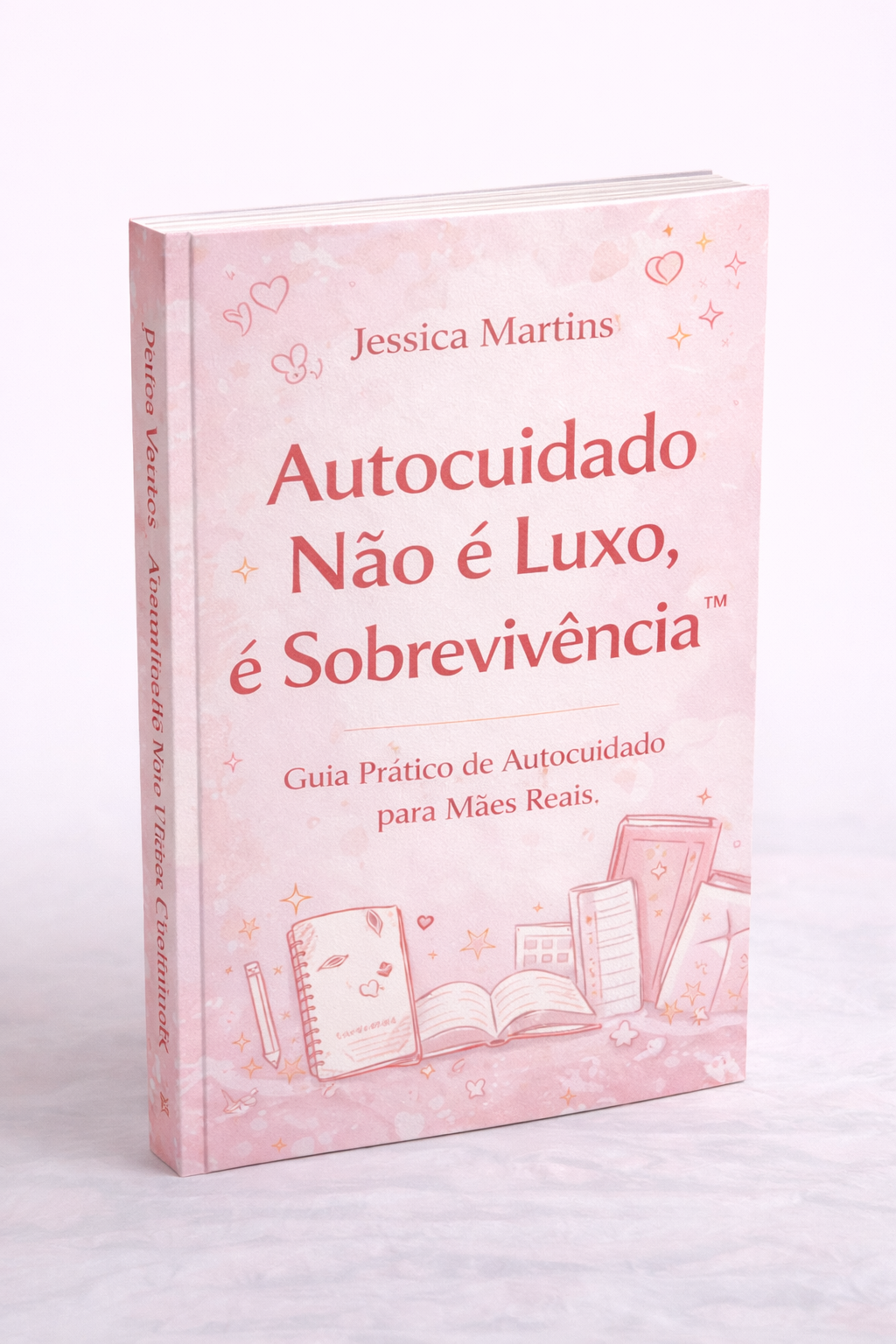 Mockup do kit completo com e-book, planner, desafio e checklist